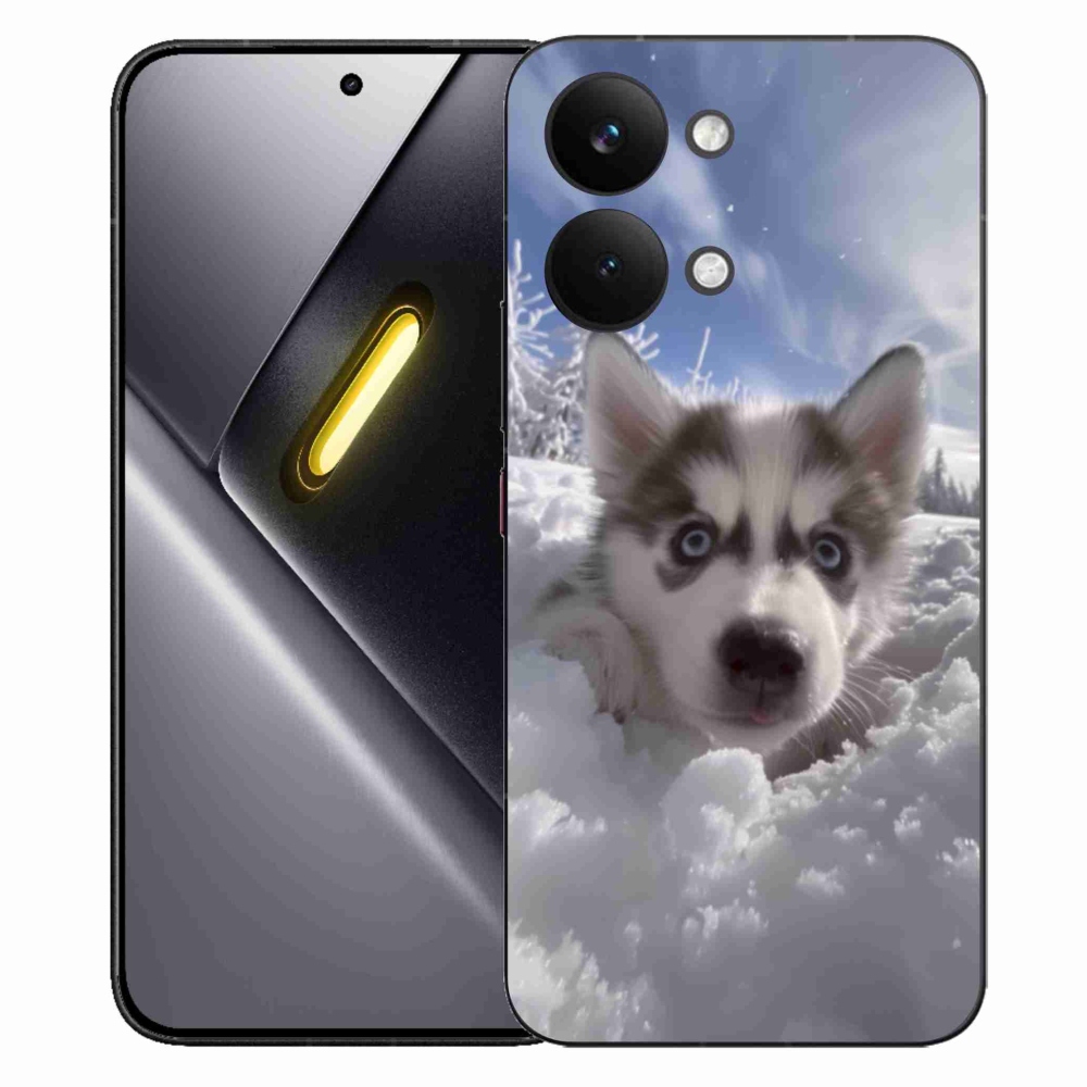 Gélový kryt mmCase na Xiaomi Poco X8 Pro Max - husky v snehu