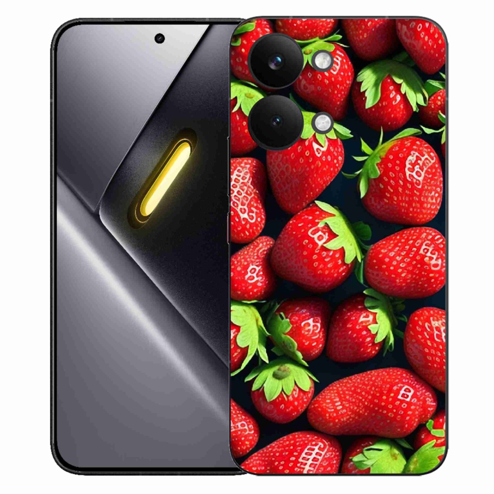 Gélový kryt mmCase na Xiaomi Poco X8 Pro Max - jahody