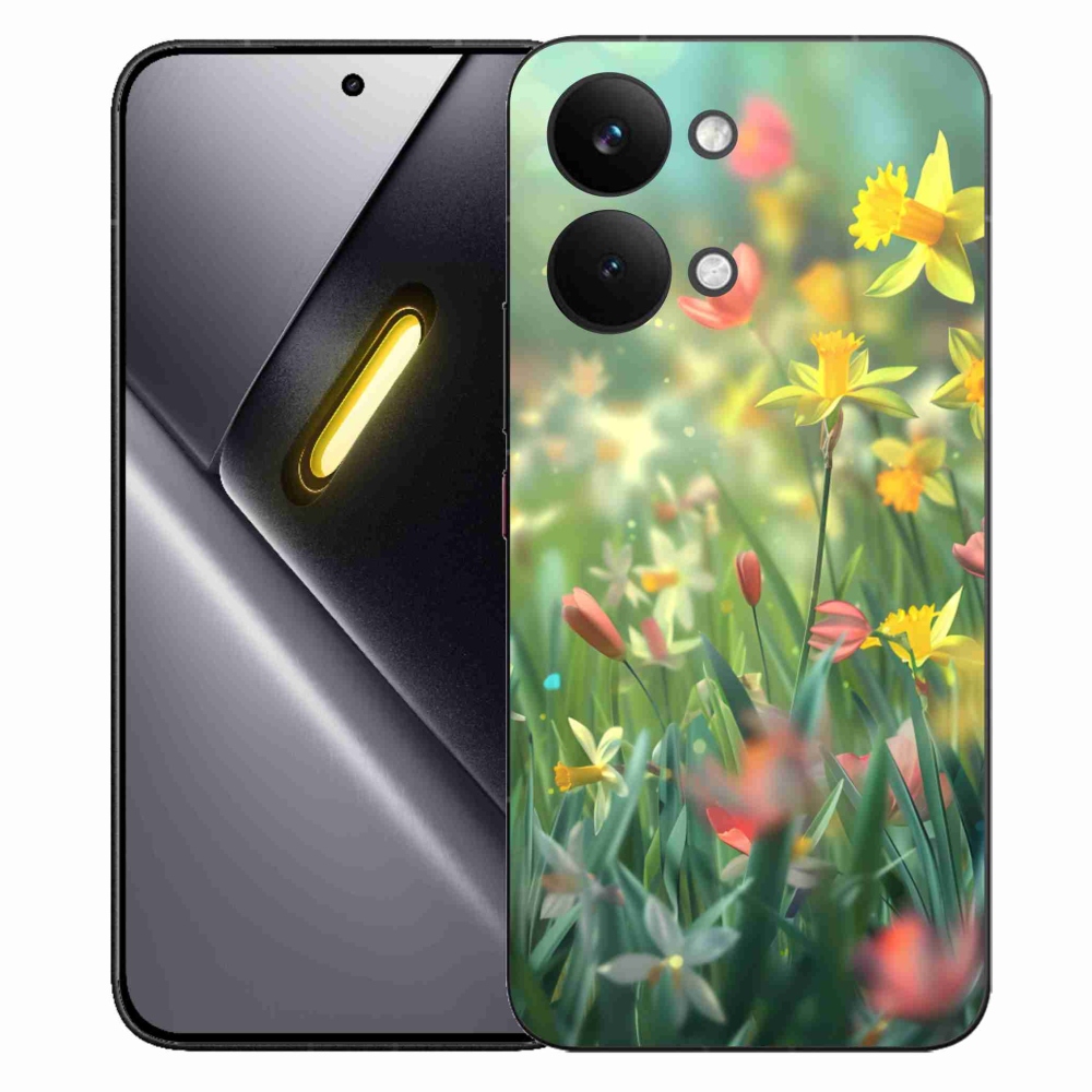 Gélový kryt mmCase na Xiaomi Poco X8 Pro Max - jarné kvety