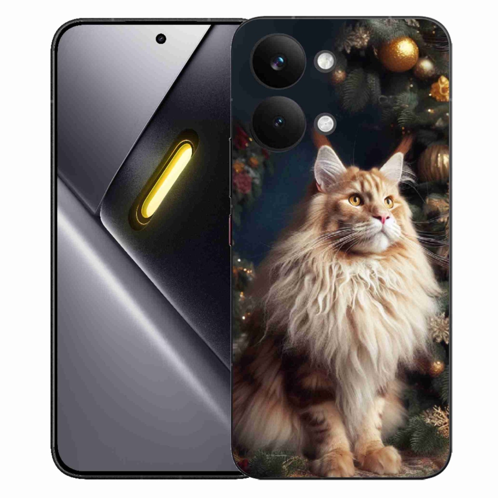 Gélový kryt mmCase na Xiaomi Poco X8 Pro Max - mačka pri stromčeku