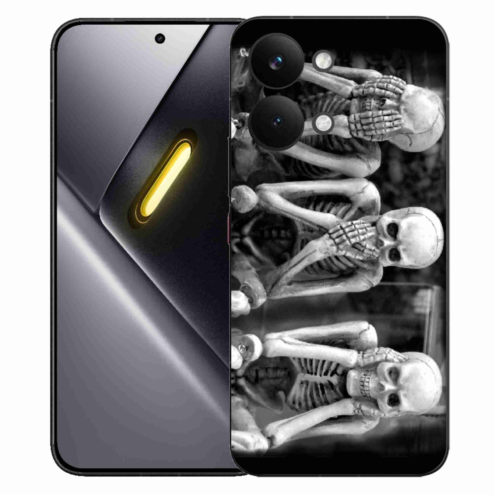 Gélový kryt mmCase na Xiaomi Poco X8 Pro Max - kostlivci