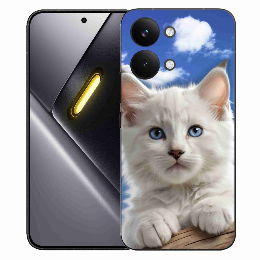 Gélový kryt mmCase na Xiaomi Poco X8 Pro Max - mačiatko a oblaky