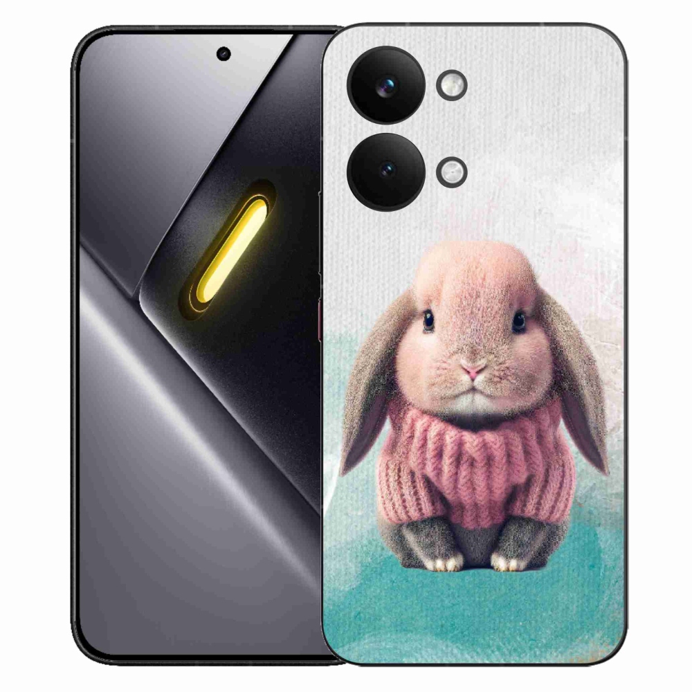 Gélový kryt mmCase na Xiaomi Poco X8 Pro Max - zajačik vo svetri
