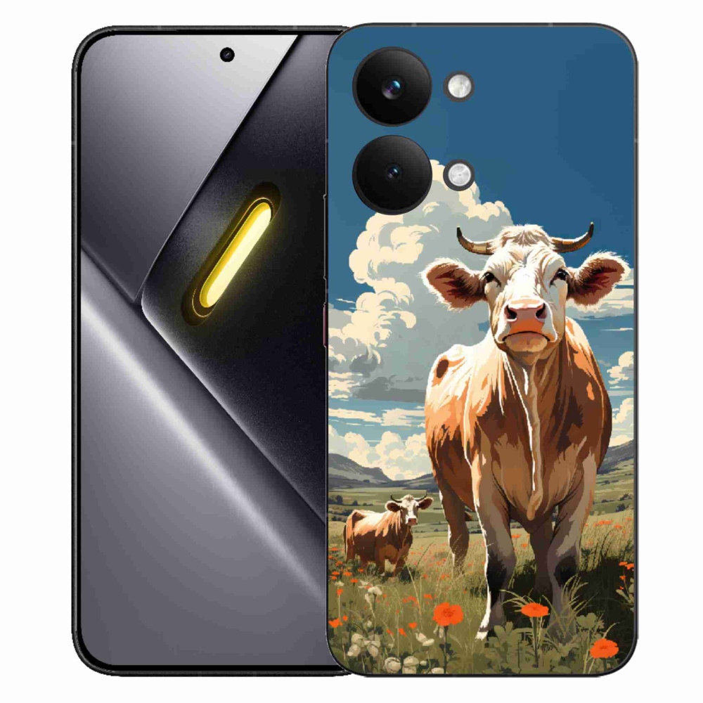 Gélový kryt mmCase na Xiaomi Poco X8 Pro Max - kravy na lúke