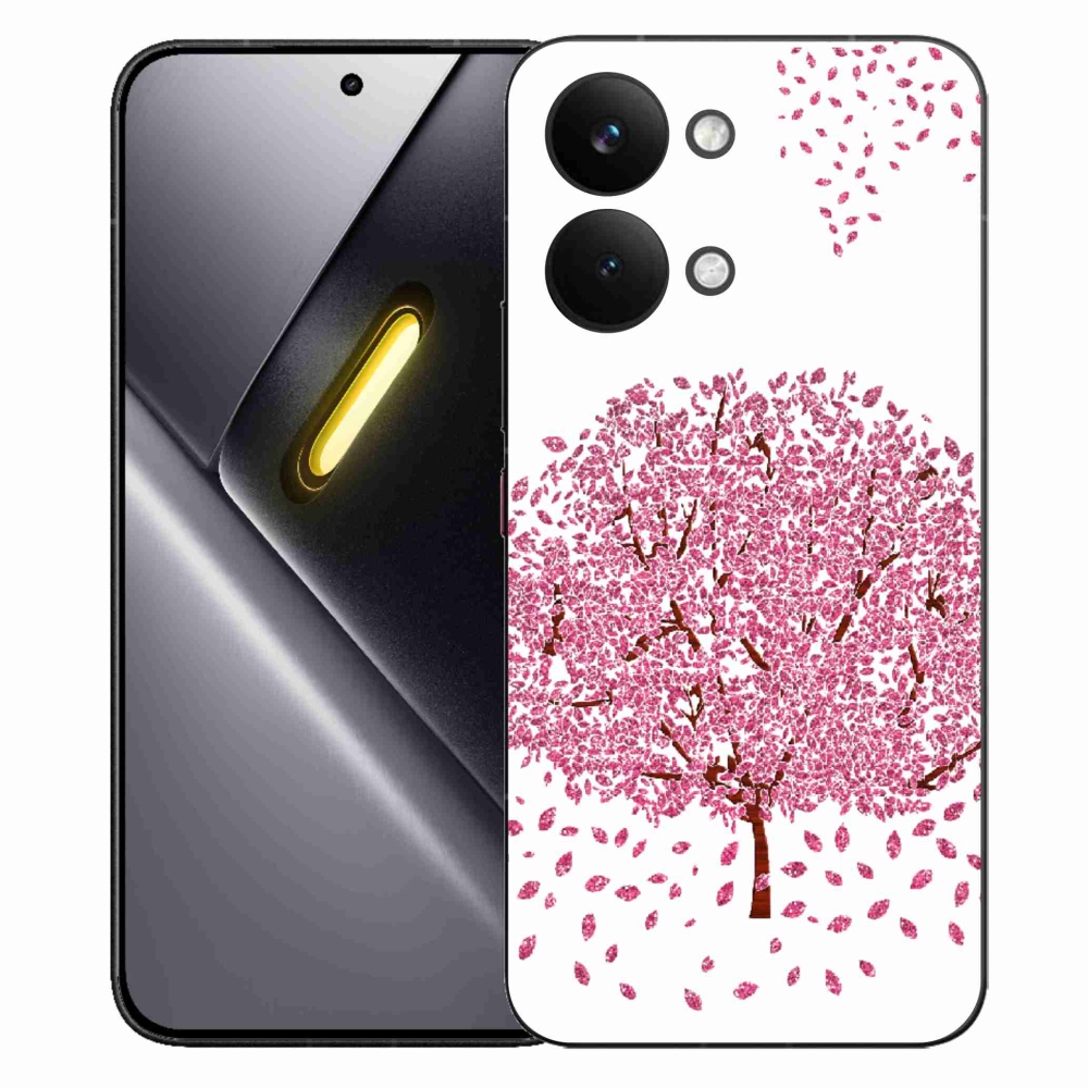 Gélový kryt mmCase na Xiaomi Poco X8 Pro Max - kreslený strom s listami