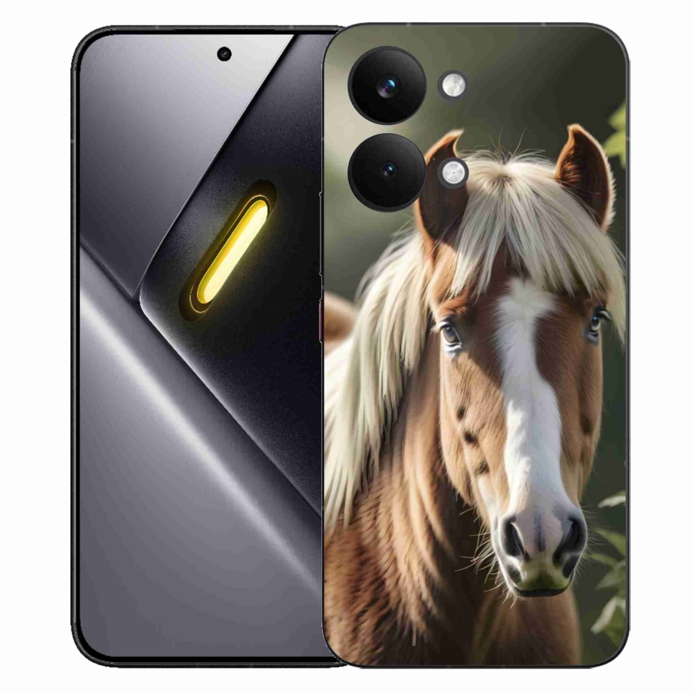 Gélový kryt mmCase na Xiaomi Poco X8 Pro Max - kôň so svetlou hrivou