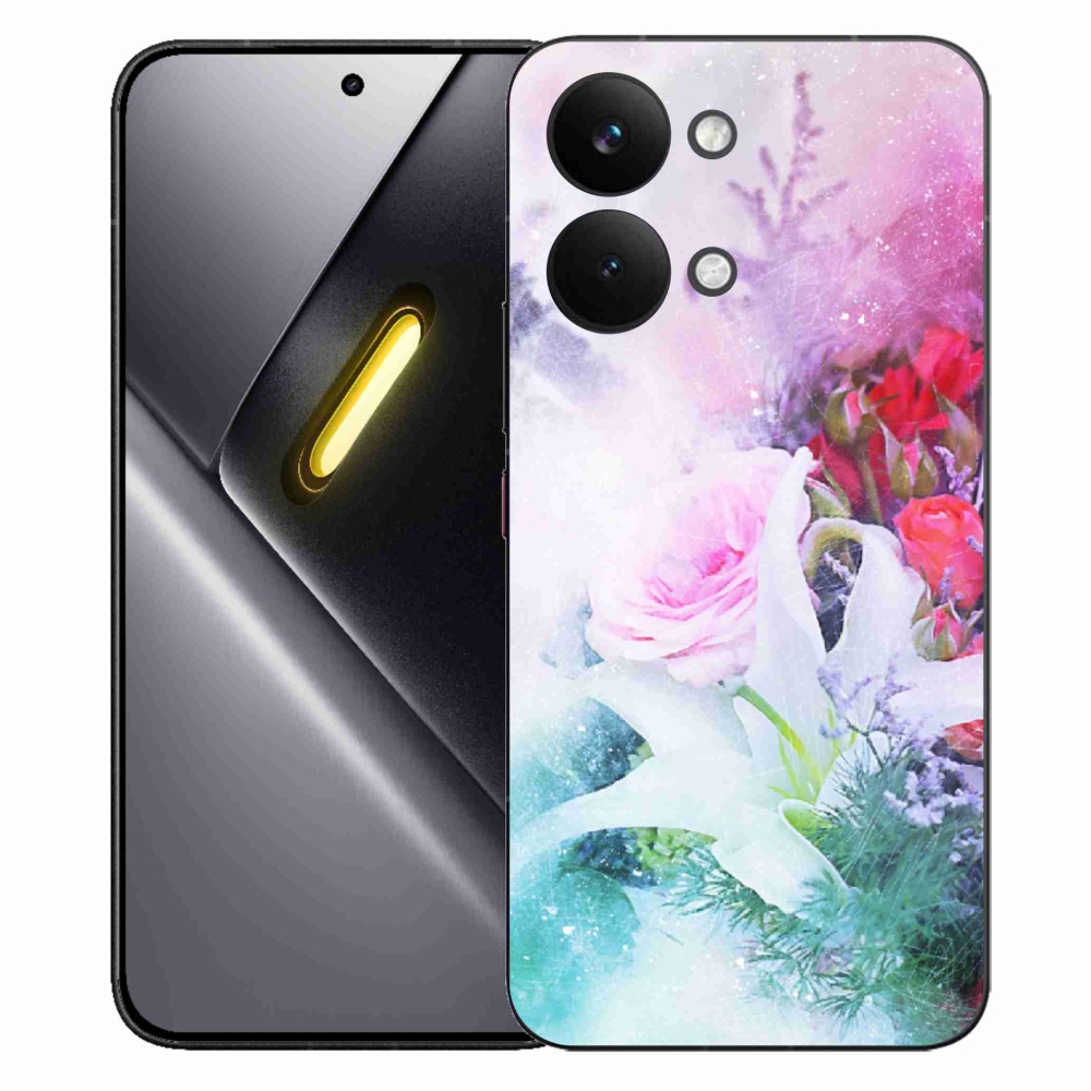 Gélový kryt mmCase na Xiaomi Poco X8 Pro Max - kvety 4