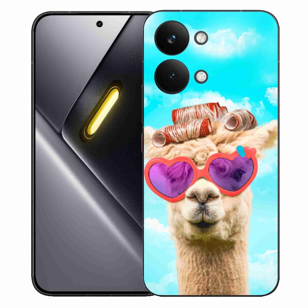 Gélový kryt mmCase na Xiaomi Poco X8 Pro Max - lama s okuliarmi
