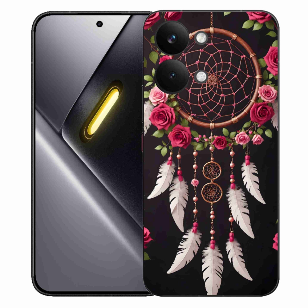 Gélový kryt mmCase na Xiaomi Poco X8 Pro Max - lapač snov s ružami