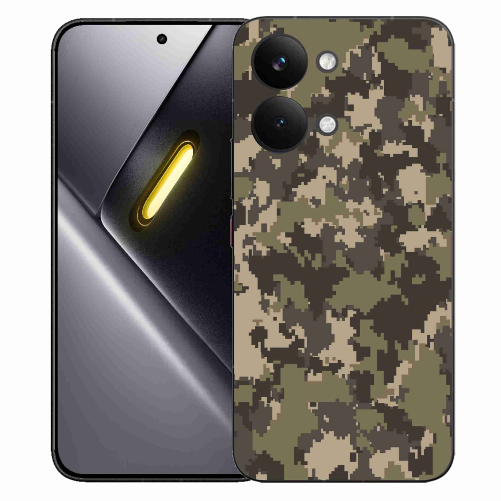 Gélový kryt mmCase na Xiaomi Poco X8 Pro Max - maskáčový vzor 12