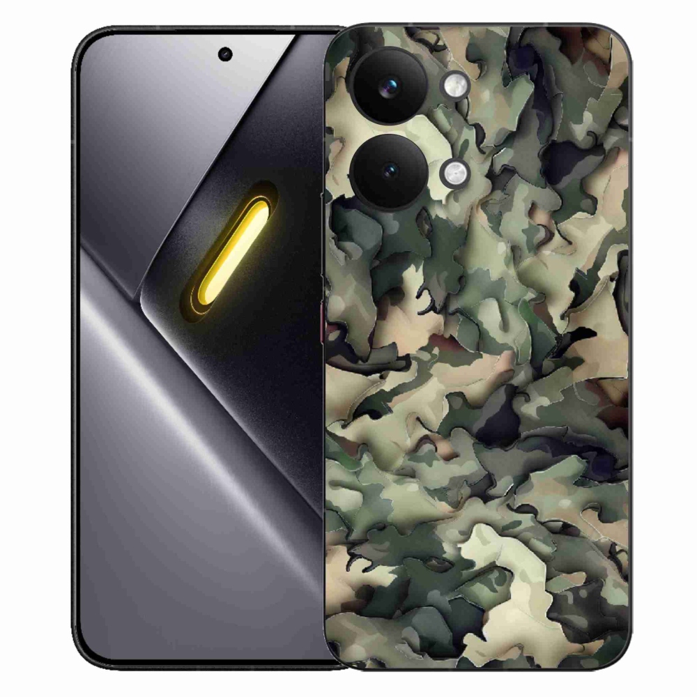 Gélový kryt mmCase na Xiaomi Poco X8 Pro Max - maskáčový vzor 9