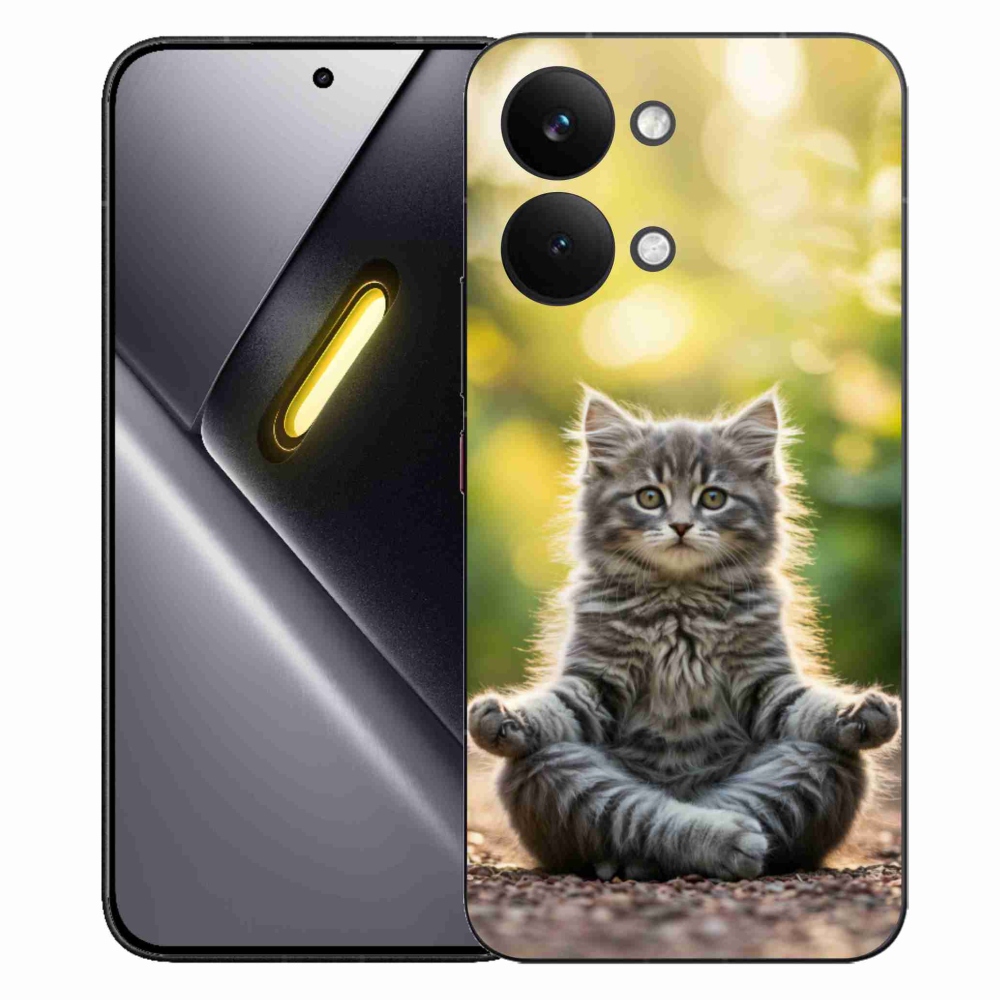 Gélový kryt mmCase na Xiaomi Poco X8 Pro Max - meditujúce mačiatko