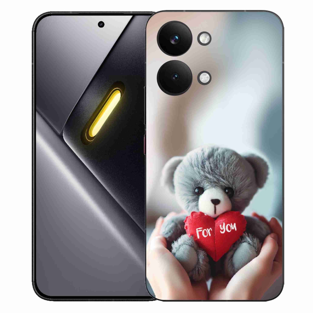 Gélový kryt mmCase na Xiaomi Poco X8 Pro Max - medvedík pre zamilovaných