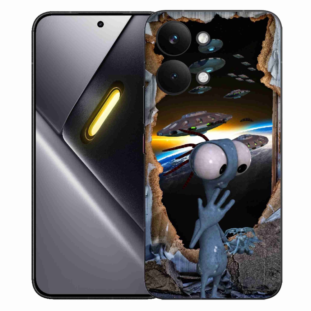 Gélový kryt mmCase na Xiaomi Poco X8 Pro Max - mimozemšťan