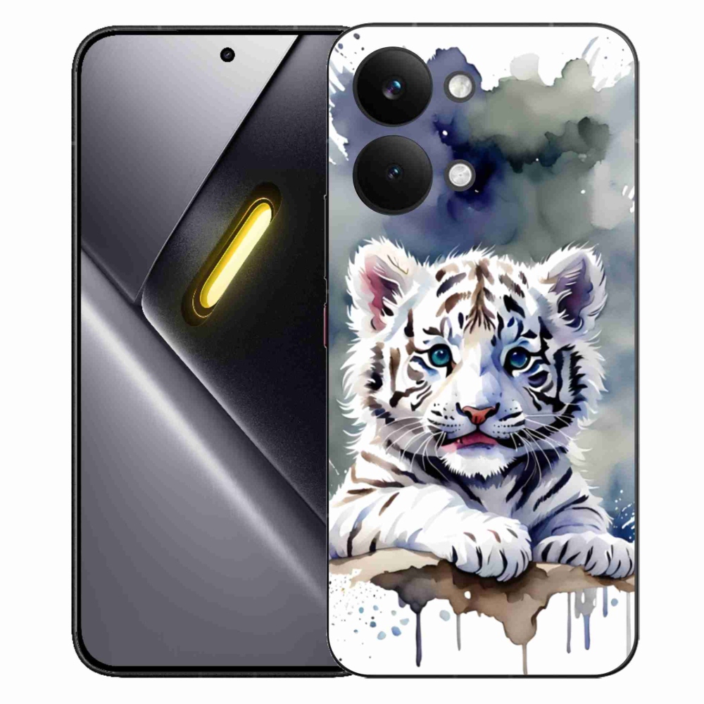 Gélový kryt mmCase na Xiaomi Poco X8 Pro Max - mláďa bieleho tigra