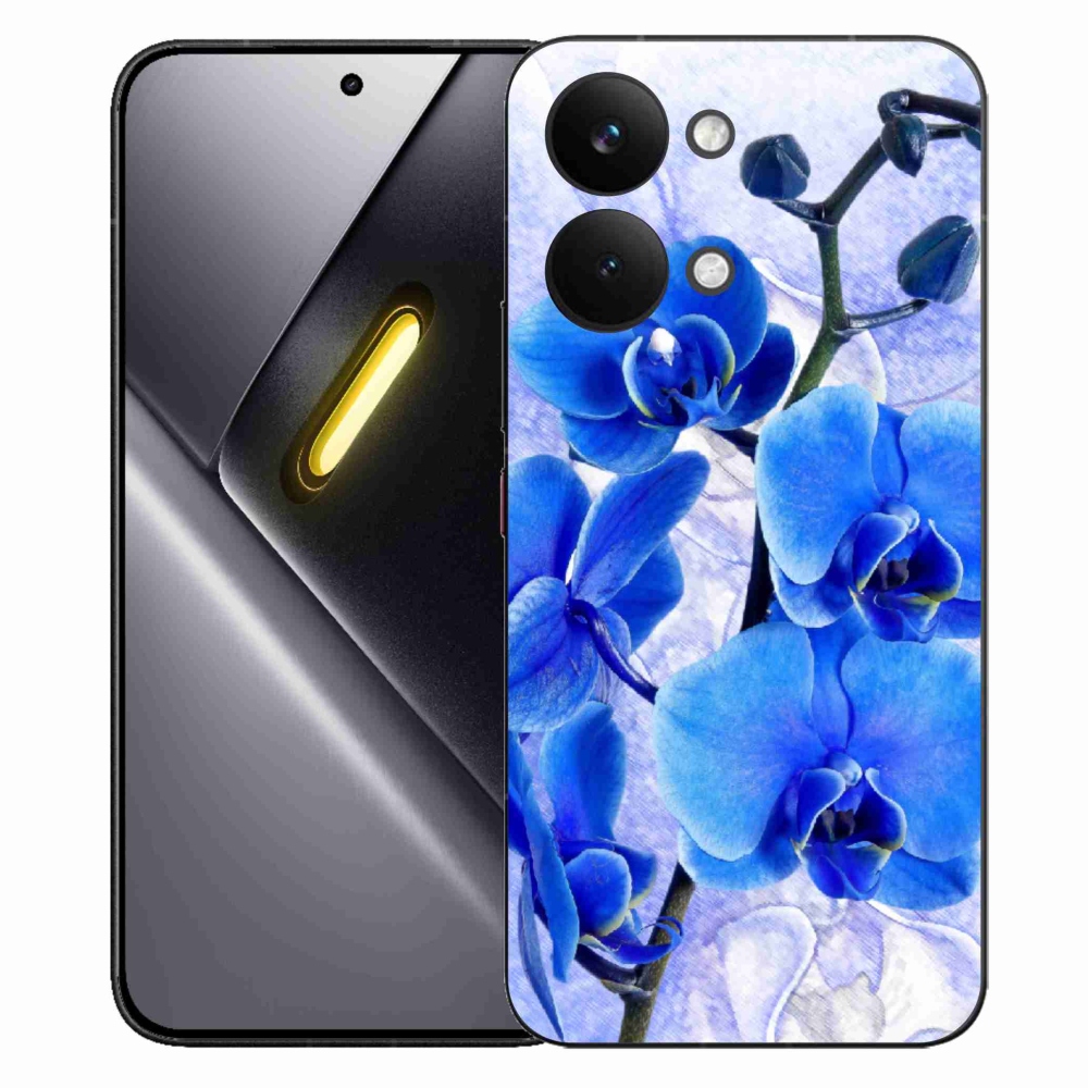 Gélový kryt mmCase na Xiaomi Poco X8 Pro Max - modré kvety