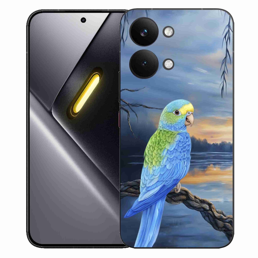 Gélový kryt mmCase na Xiaomi Poco X8 Pro Max - modrý papagáj