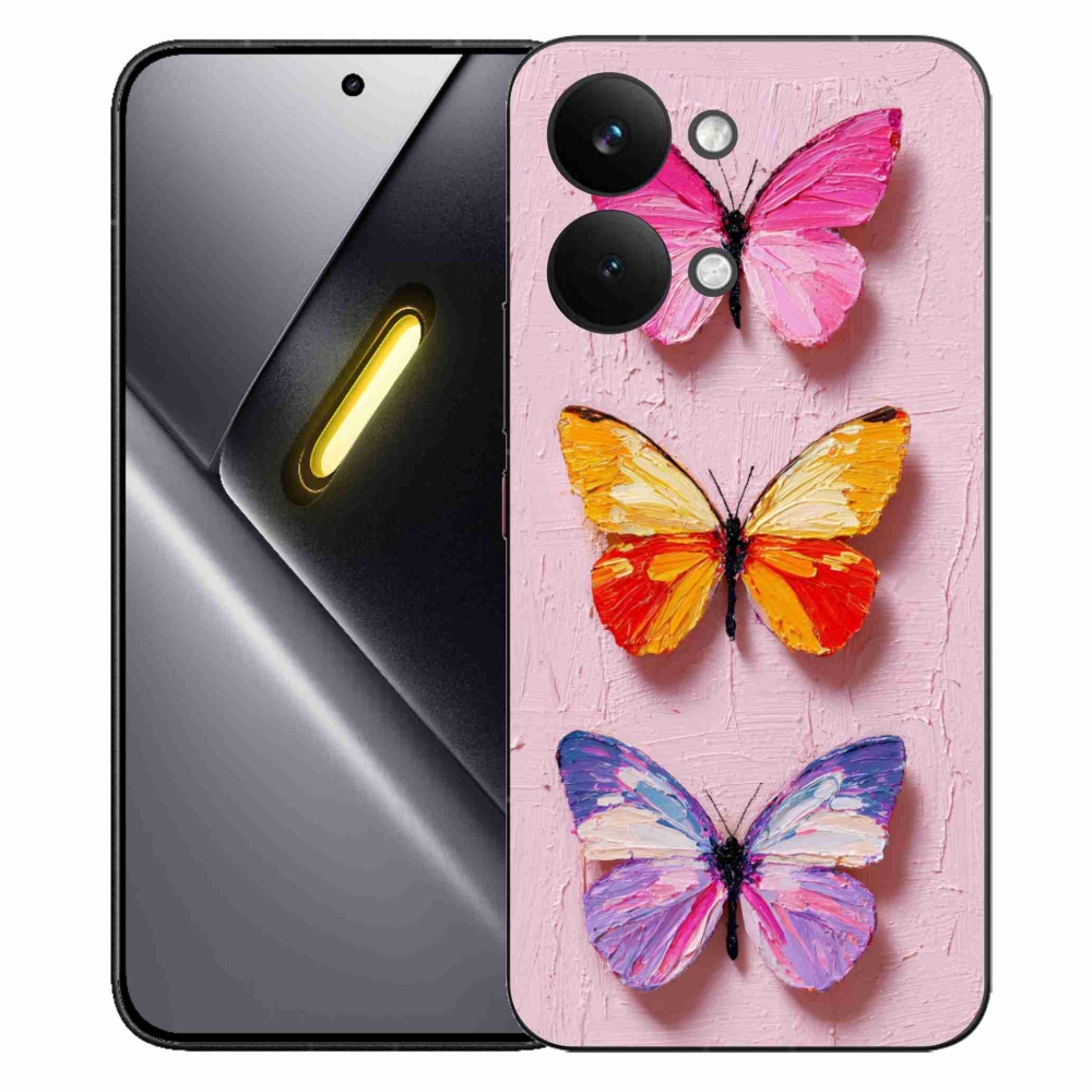 Gélový kryt mmCase na Xiaomi Poco X8 Pro Max - motýlia trojica