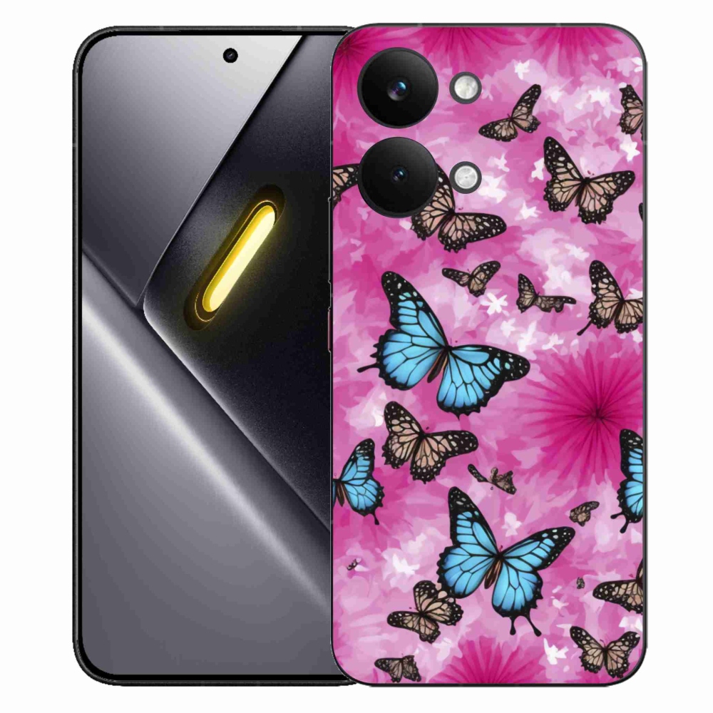 Gélový kryt mmCase na Xiaomi Poco X8 Pro Max - motýlia záhrada