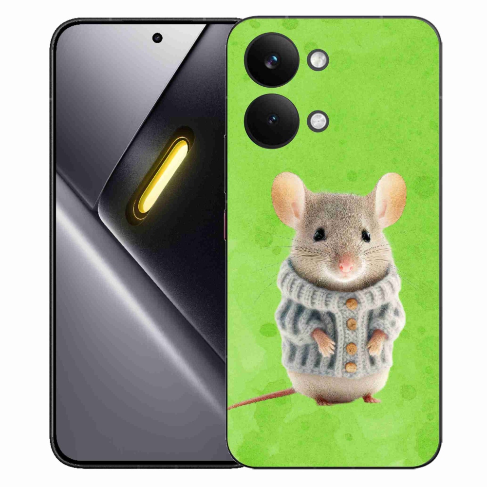 Gélový kryt mmCase na Xiaomi Poco X8 Pro Max - myška vo svetri