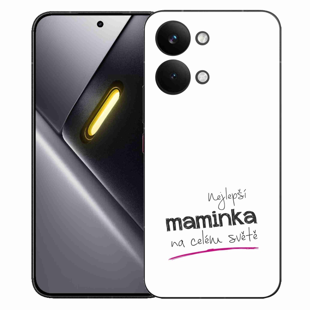 Gélový kryt mmCase na Xiaomi Poco X8 Pro Max - najlepšia mamička 4 biele pozadie