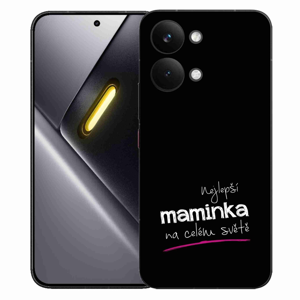 Gélový kryt mmCase na Xiaomi Poco X8 Pro Max - najlepšia mamička 4 čierne pozadie
