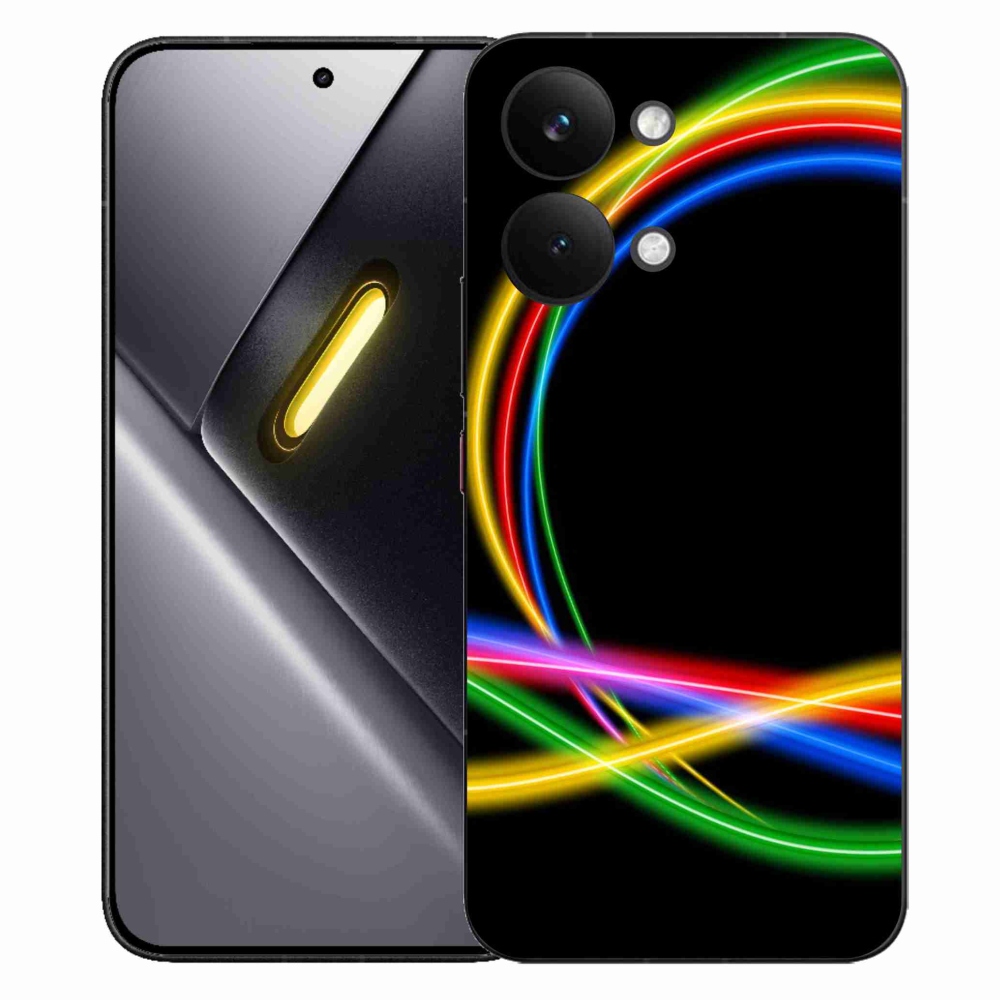 Gélový kryt mmCase na Xiaomi Poco X8 Pro Max - neónové kruhy