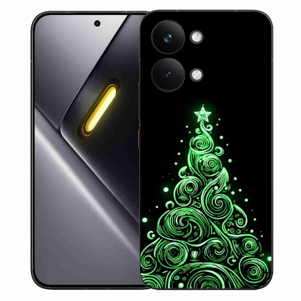 Gélový kryt mmCase na Xiaomi Poco X8 Pro Max - neónový vianočný stromček 3