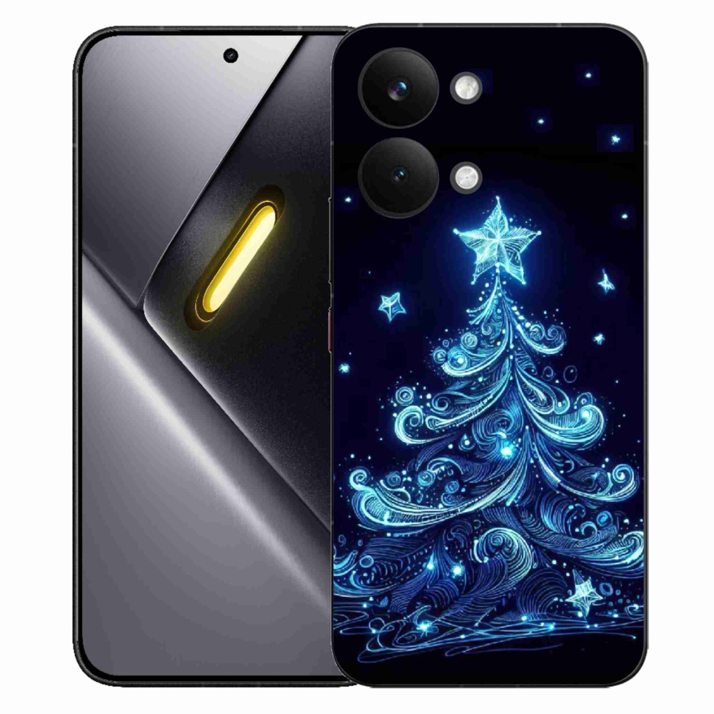 Gélový kryt mmCase na Xiaomi Poco X8 Pro Max - neónový vianočný stromček 4