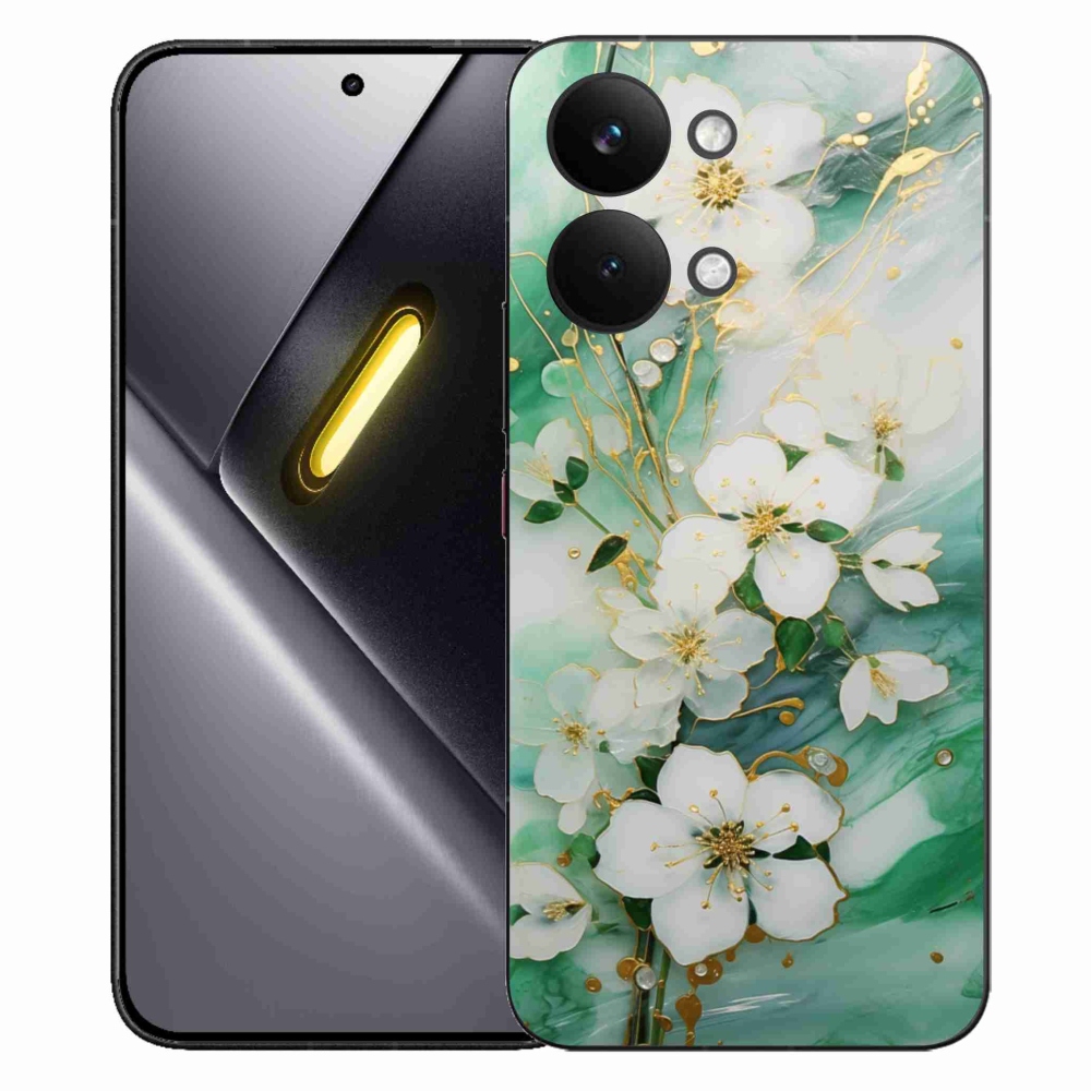 Gélový kryt mmCase na Xiaomi Poco X8 Pro Max - nežné kvety