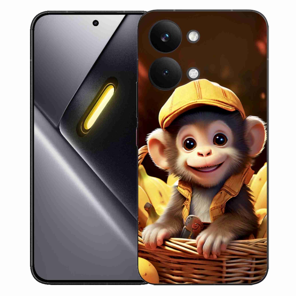 Gélový kryt mmCase na Xiaomi Poco X8 Pro Max - opice v košíku