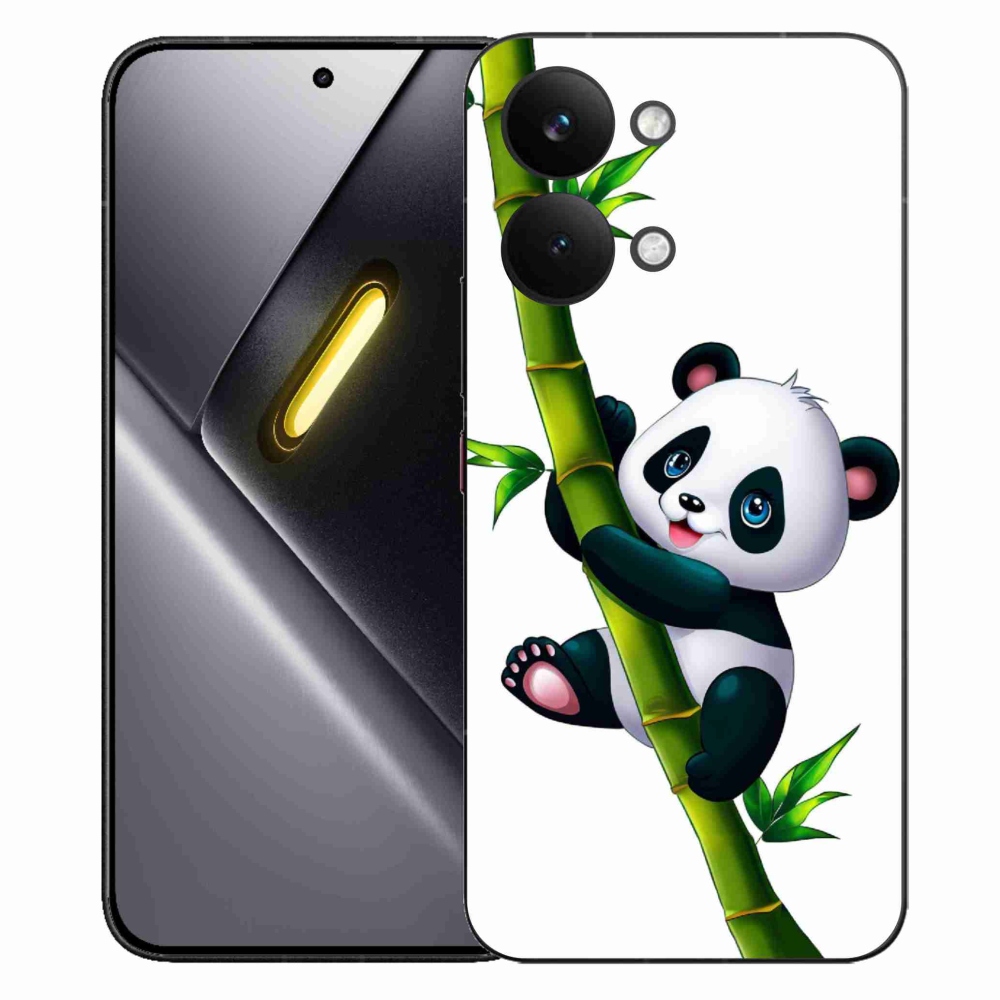 Gélový kryt mmCase na Xiaomi Poco X8 Pro Max - panda na bambuse