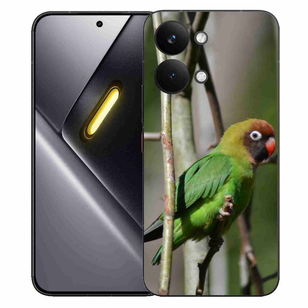 Gélový kryt mmCase na Xiaomi Poco X8 Pro Max - papagáj agapornis