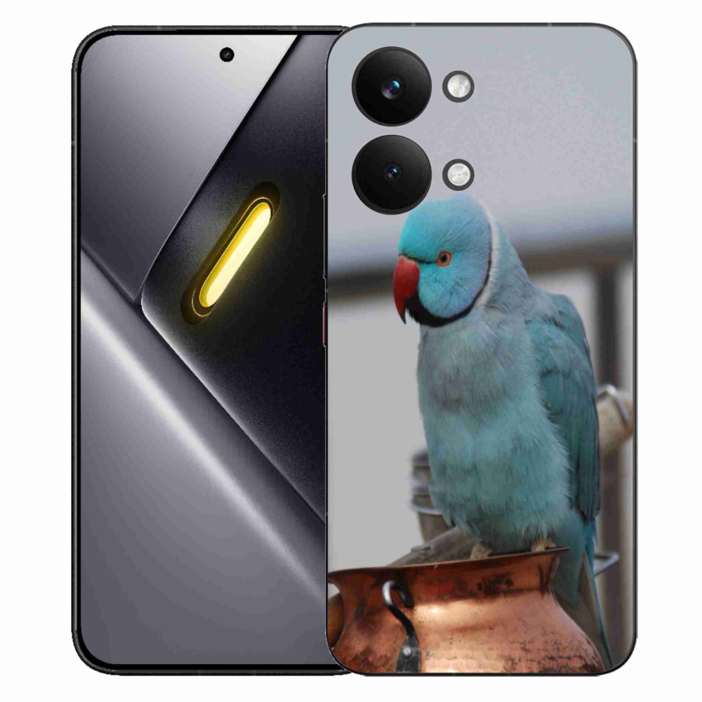 Gélový kryt mmCase na Xiaomi Poco X8 Pro Max - papagáj alexander modrý