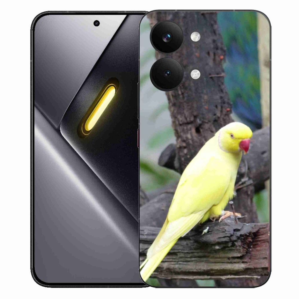 Gélový kryt mmCase na Xiaomi Poco X8 Pro Max - papagáj alexander žltý