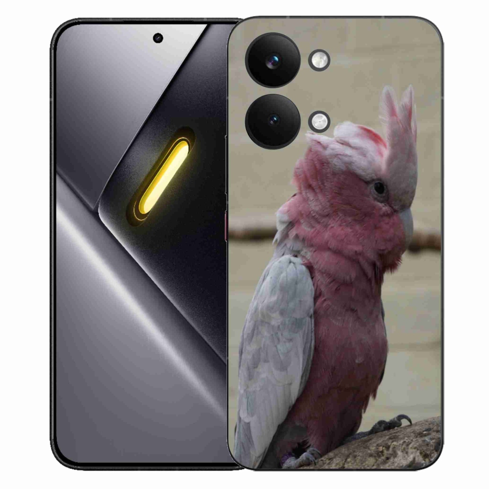 Gélový kryt mmCase na Xiaomi Poco X8 Pro Max - papagáj kakadu ružový