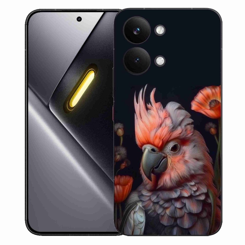 Gélový kryt mmCase na Xiaomi Poco X8 Pro Max - papagáj kakadu vo farbách