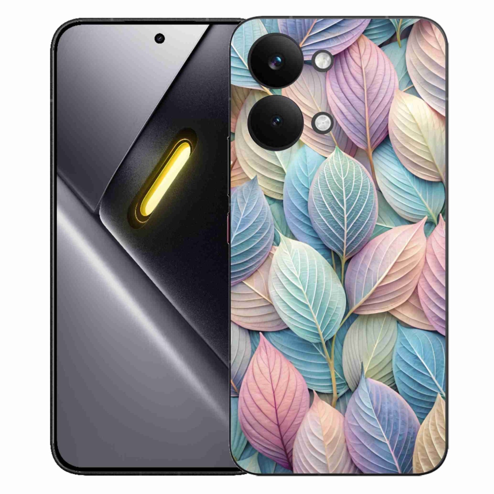 Gélový kryt mmCase na Xiaomi Poco X8 Pro Max - pastelové listy