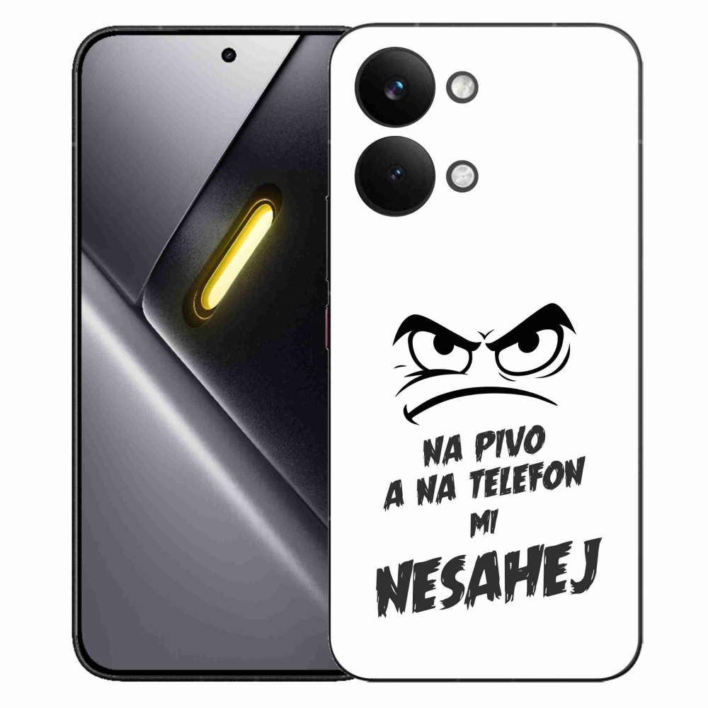 Gélový kryt mmCase na Xiaomi Poco X8 Pro Max - pivný motív 2 biele pozadie