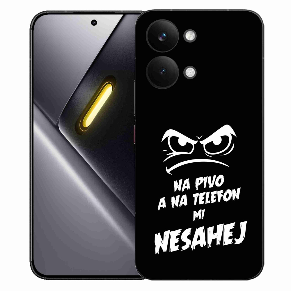 Gélový kryt mmCase na Xiaomi Poco X8 Pro Max - pivný motív 2 čierne pozadie