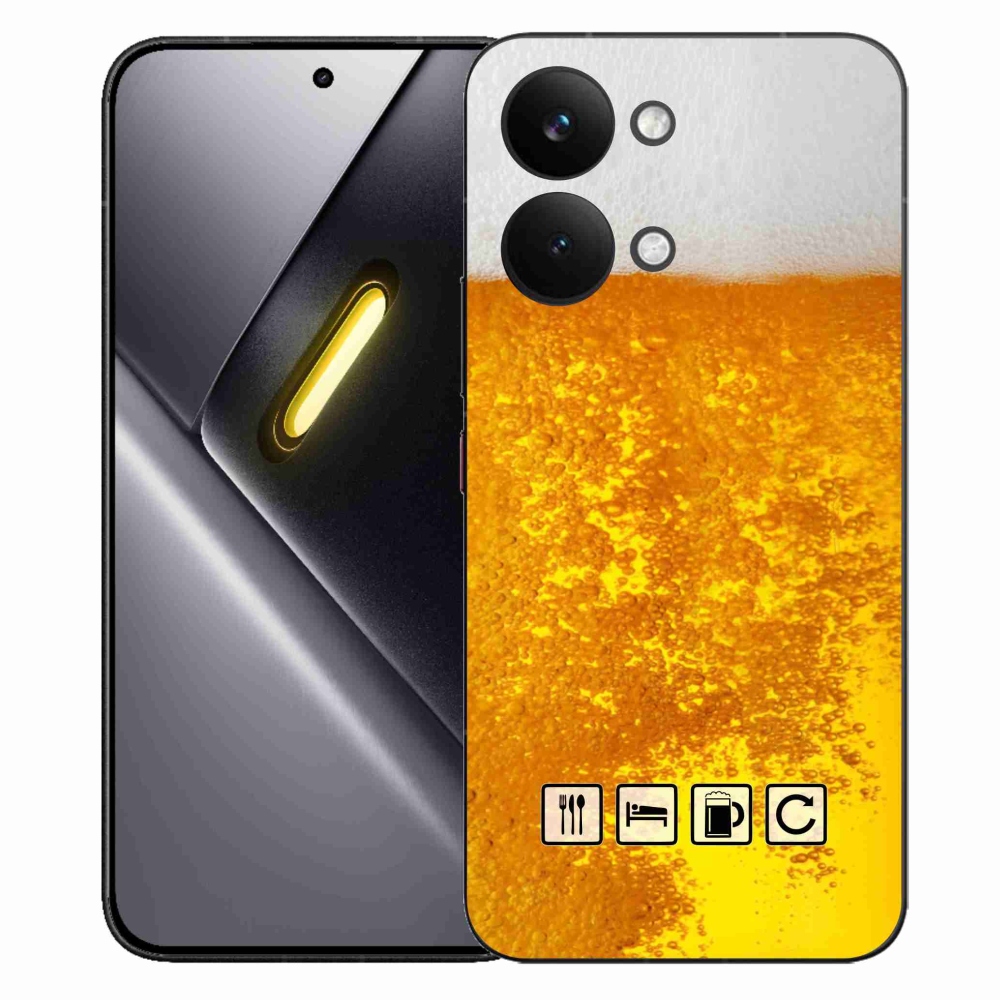 Gélový kryt mmCase na Xiaomi Poco X8 Pro Max - pivný motív 3