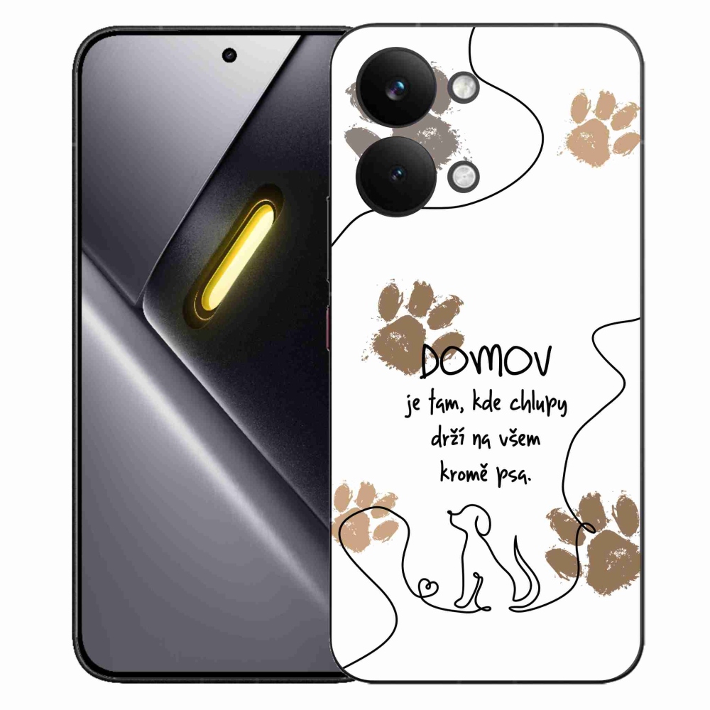 Gélový kryt mmCase na Xiaomi Poco X8 Pro Max - psí motív biele pozadie