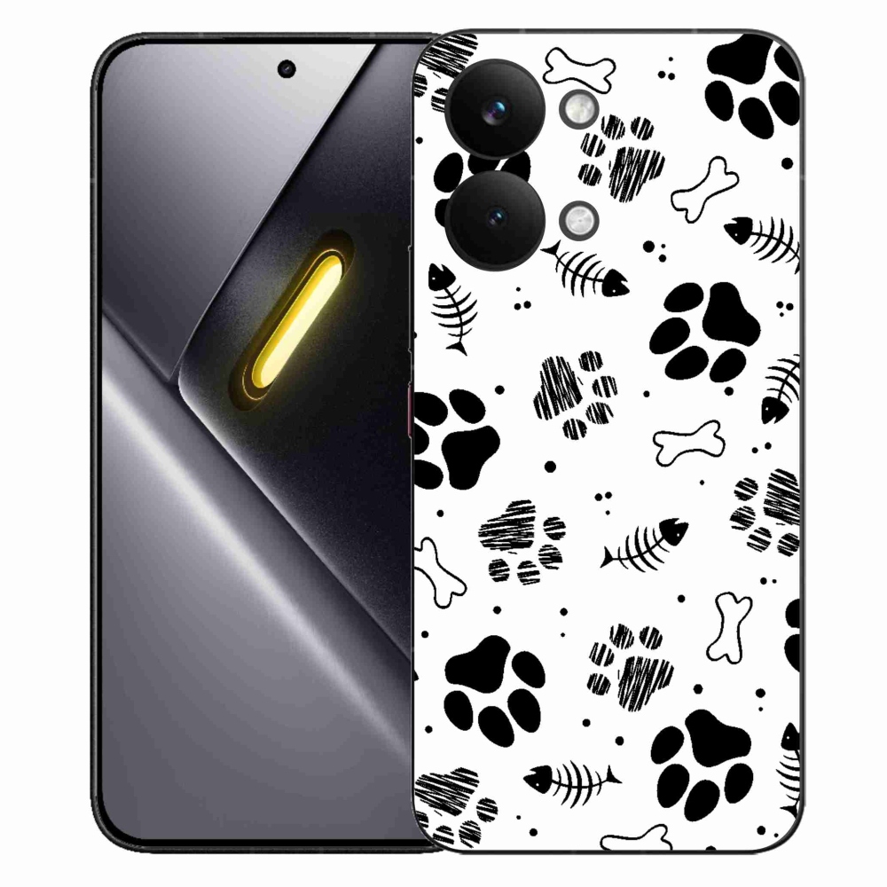 Gélový kryt mmCase na Xiaomi Poco X8 Pro Max - psie labky 1