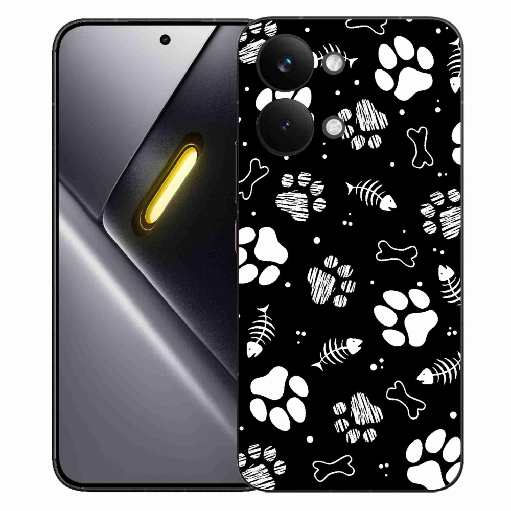 Gélový kryt mmCase na Xiaomi Poco X8 Pro Max - psie labky