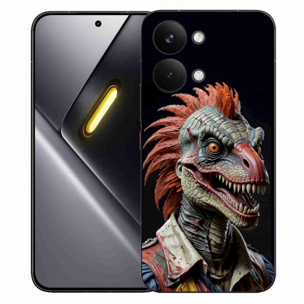 Gélový kryt mmCase na Xiaomi Poco X8 Pro Max - punk dinosaurus