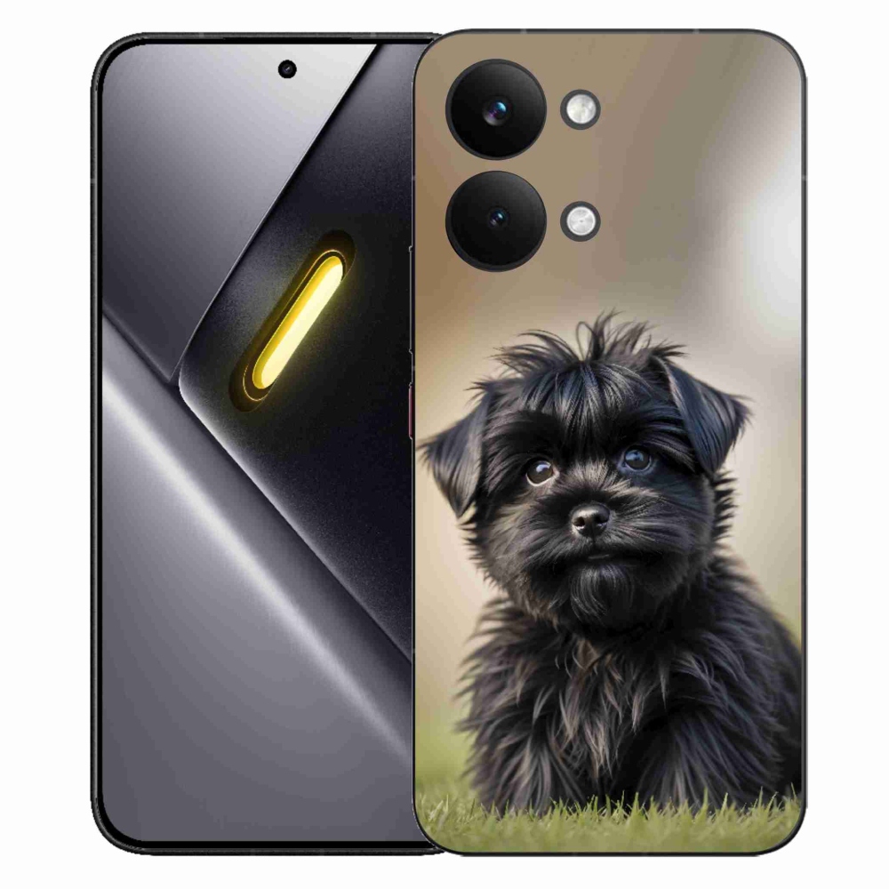 Gélový kryt mmCase na Xiaomi Poco X8 Pro Max - roztomilý čierny psík