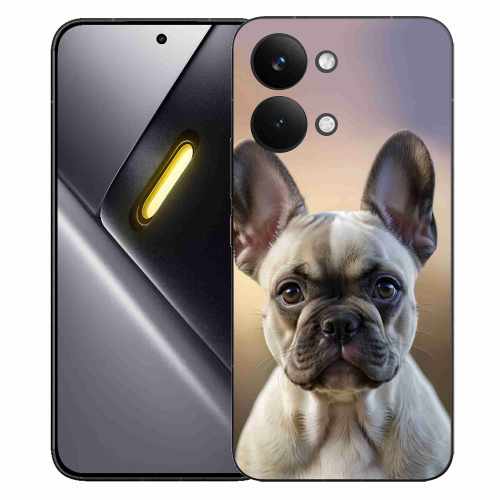 Gélový kryt mmCase na Xiaomi Poco X8 Pro Max - roztomilý francúzsky buldoček