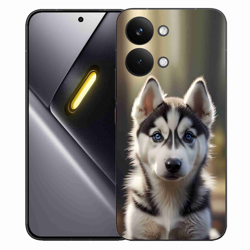 Gélový kryt mmCase na Xiaomi Poco X8 Pro Max - roztomilý sibírsky husky