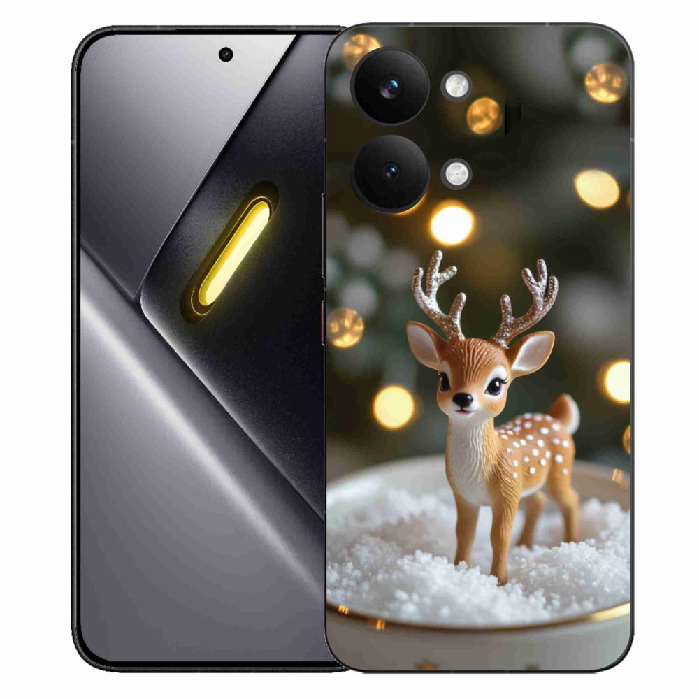 Gélový kryt mmCase na Xiaomi Poco X8 Pro Max - roztomilý vianočný jeleň