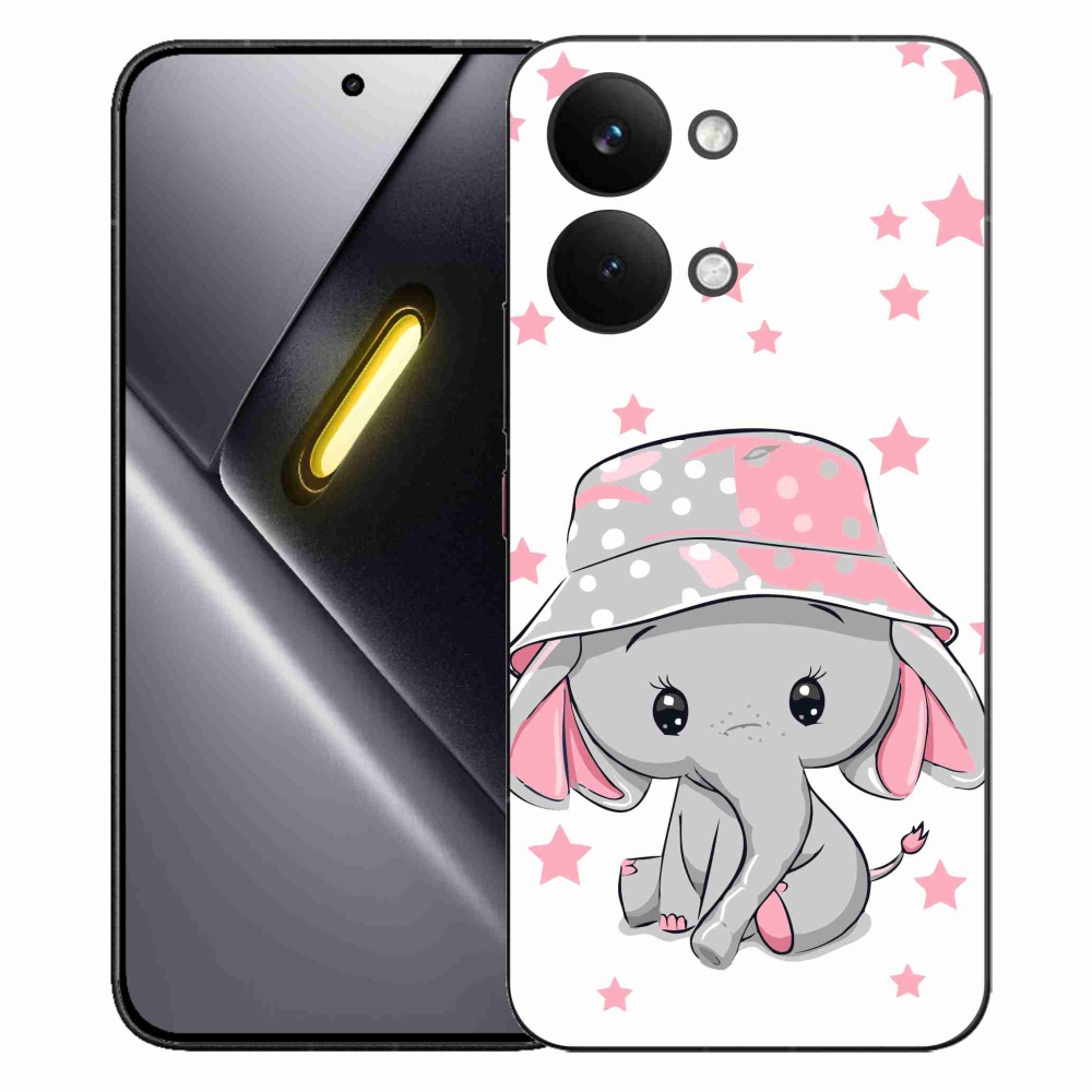 Gélový kryt mmCase na Xiaomi Poco X8 Pro Max - ružový slon